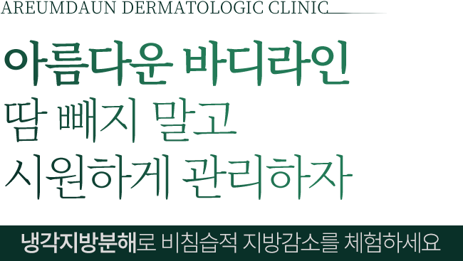 아름다운 바디라인 냉각지방분해